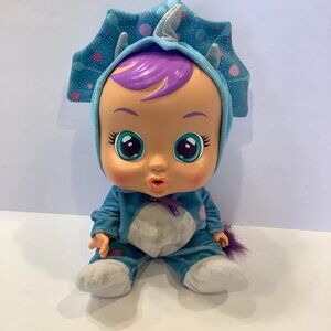 Cry Babies Tiny Cuddles Baby Doll TINA TRICERATOPS In Costume Cries Tears